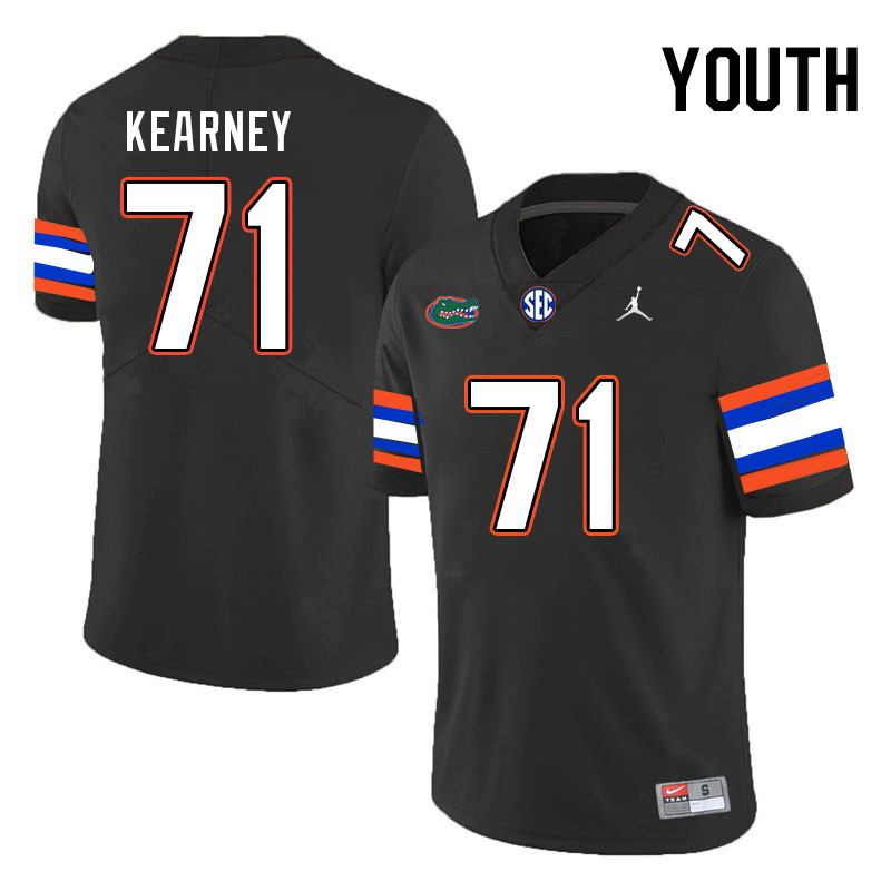 Youth #71 Roderick Kearney Florida Gators College Football Jerseys Stitched-Black